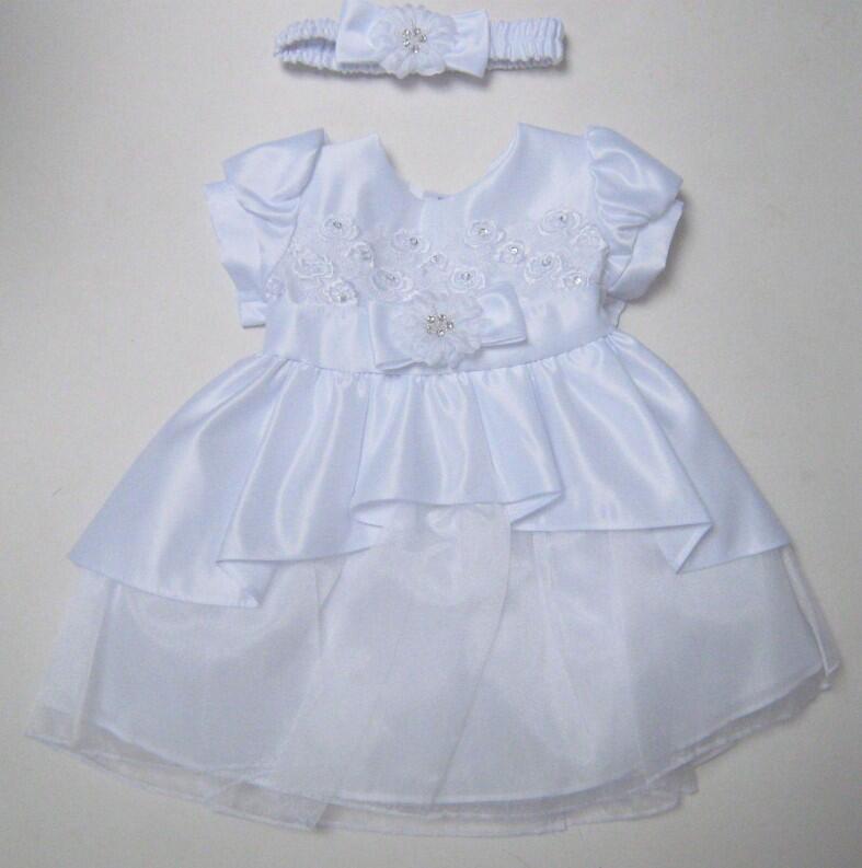 Kid Collection Taufkleid festliches Babykleid Doreen weiß