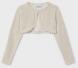 mayoral Mädchen Bolero Gold-Glitzer beige
