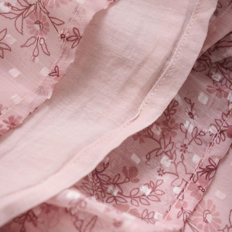 Creamie Mädchen Kleid Sommerkleid Flower rosa
