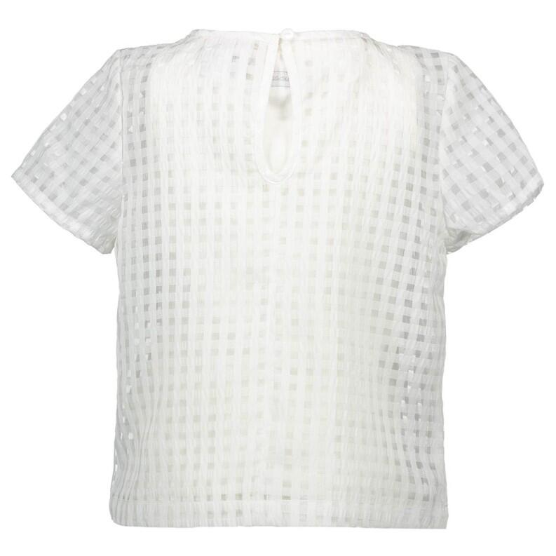 Le Chic Mädchen Bluse mit Stoffblüten