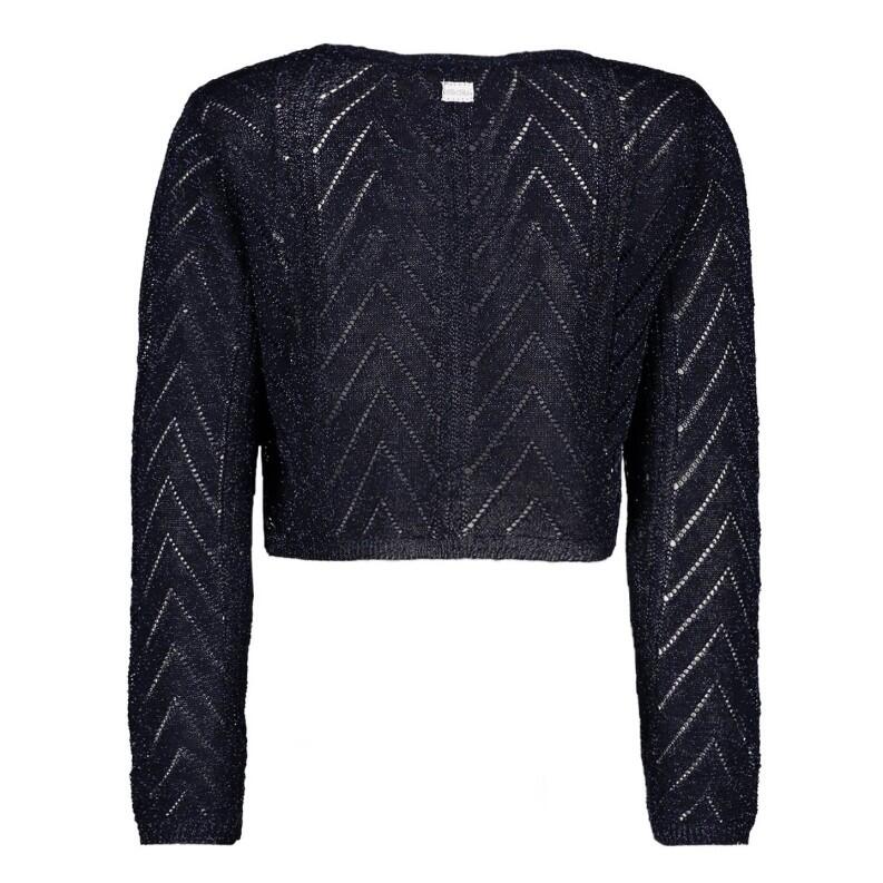 Le Chic Kinder Mädchen Kurz-Pullover Glitter