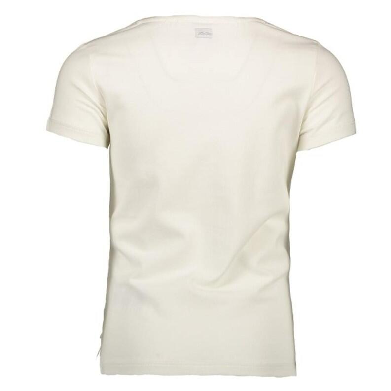 Le Chic Kinder Mädchen T-Shirt mit edler Deko weiß
