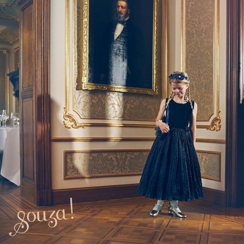 Souza Mädchen Kleid festlich Partykleid Simona blau