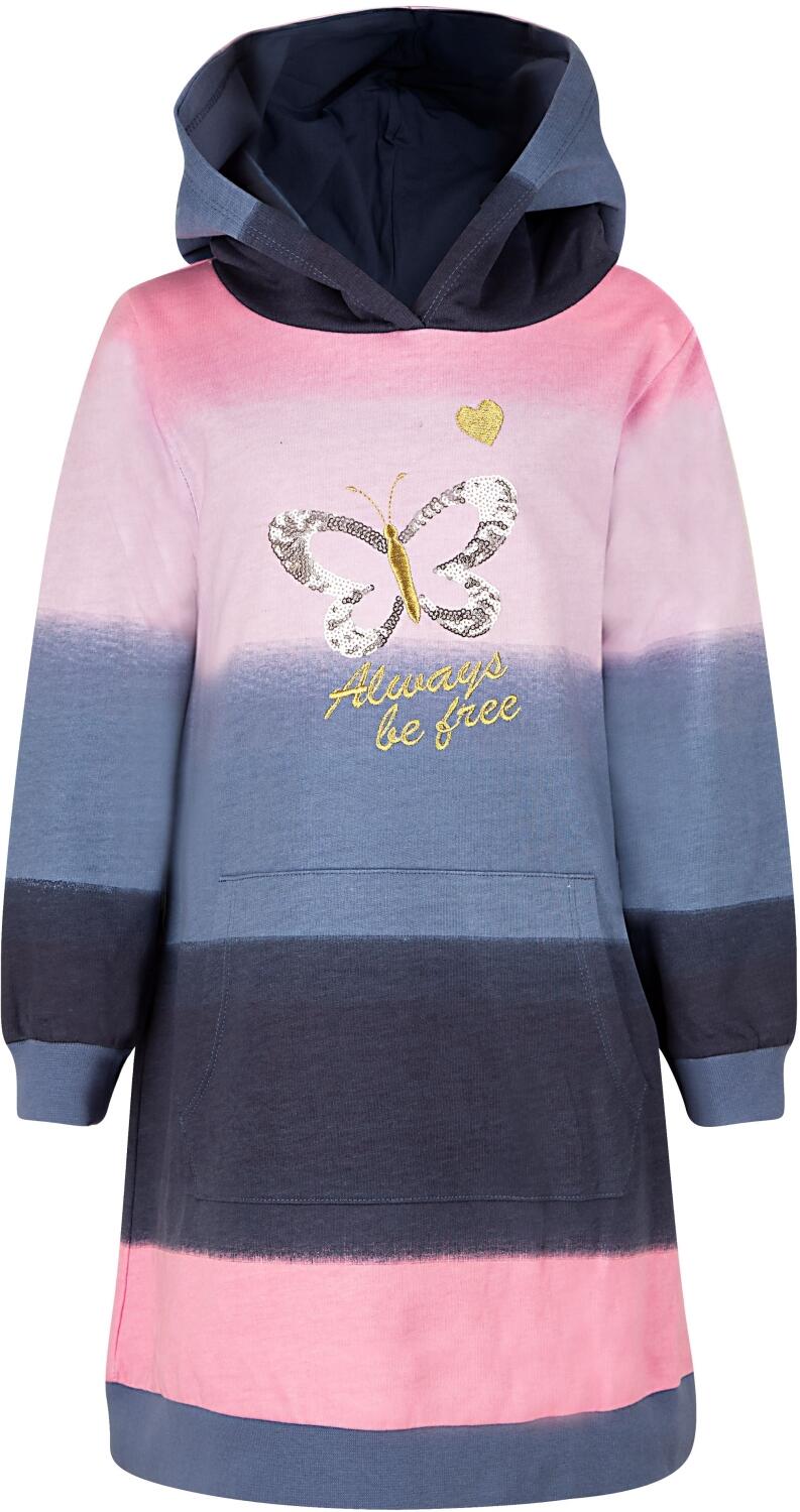 Happy Girls Teens M&auml;dchen Sweat-Kleid blau rosa