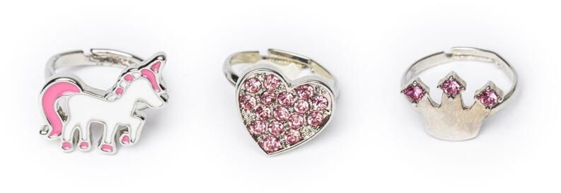 Great Pretenders Kinder-Ringe Herz Krone Einhorn