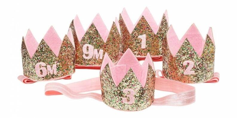 Souza Kinder Geburtstags Krone auf Haarband gold