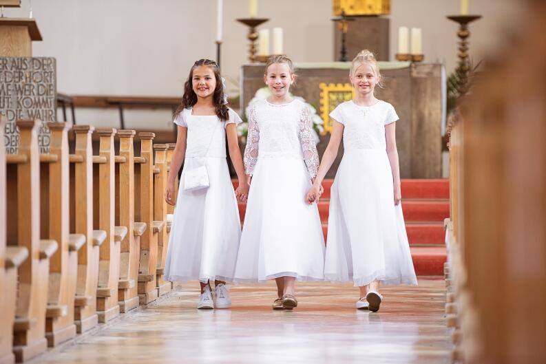 Danamade klassisches Kommunionkleid Nicole weiß