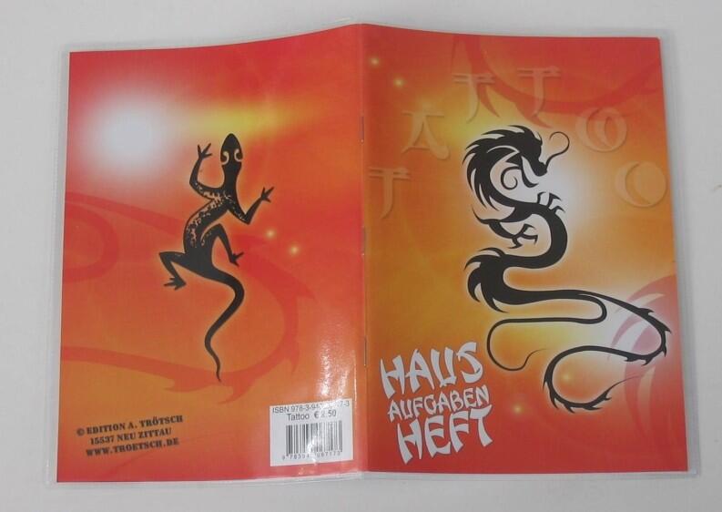 Hausaufgabenheft DIN A5 Tattoo