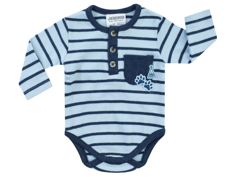 Jacky Baby Body Langarm Native Raccoon