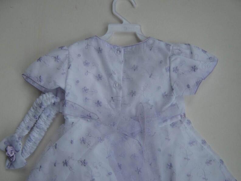 TipTop festliches Babykleid Mädchen Kleid Lilly weiß-lila
