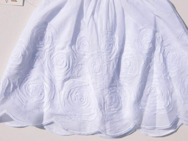 KINDERIT festliches Babykleid Taufe Flower weiß
