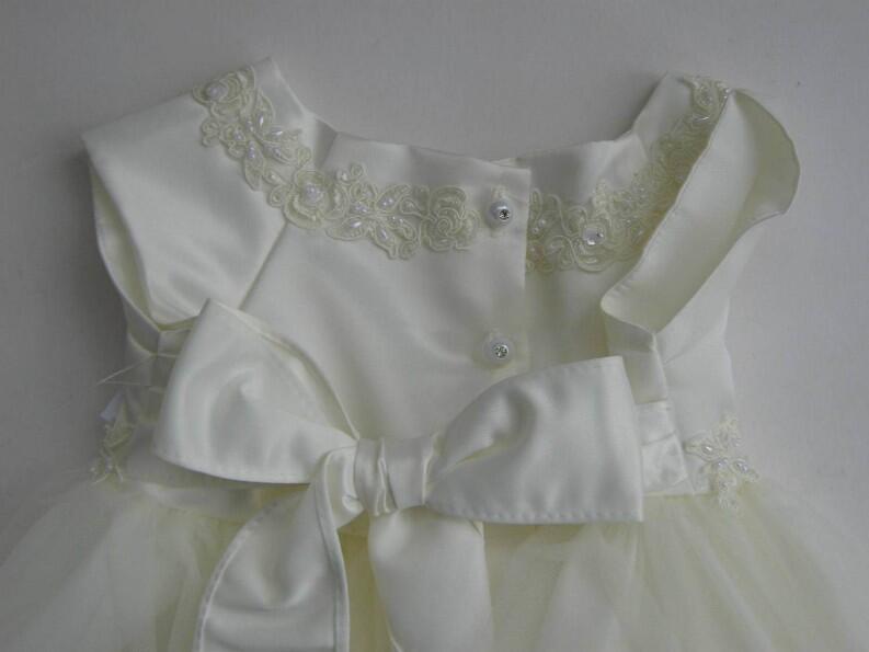 Kid Collection festliches Babykleid Taufkleid Katherina creme