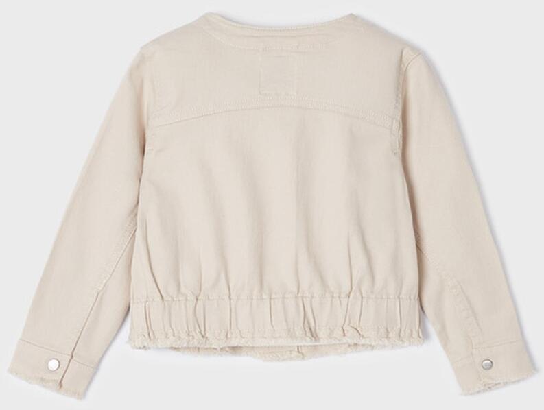 mayoral Mädchen Jeans Jacke beige