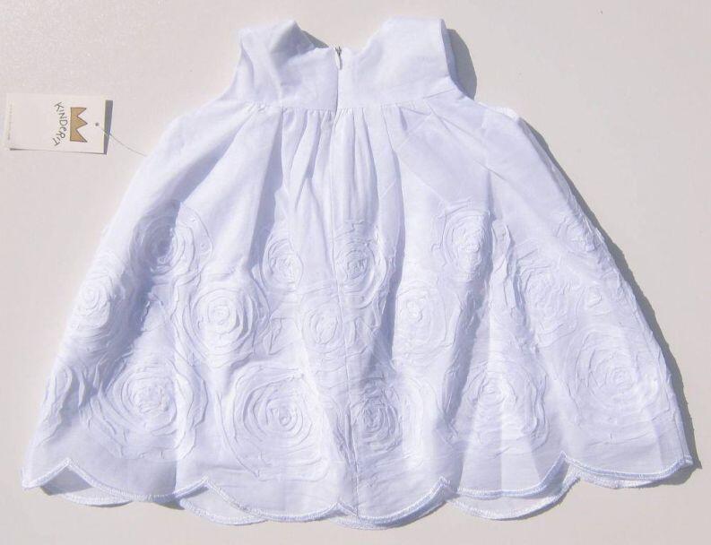 KINDERIT festliches Babykleid Taufe Flower weiß