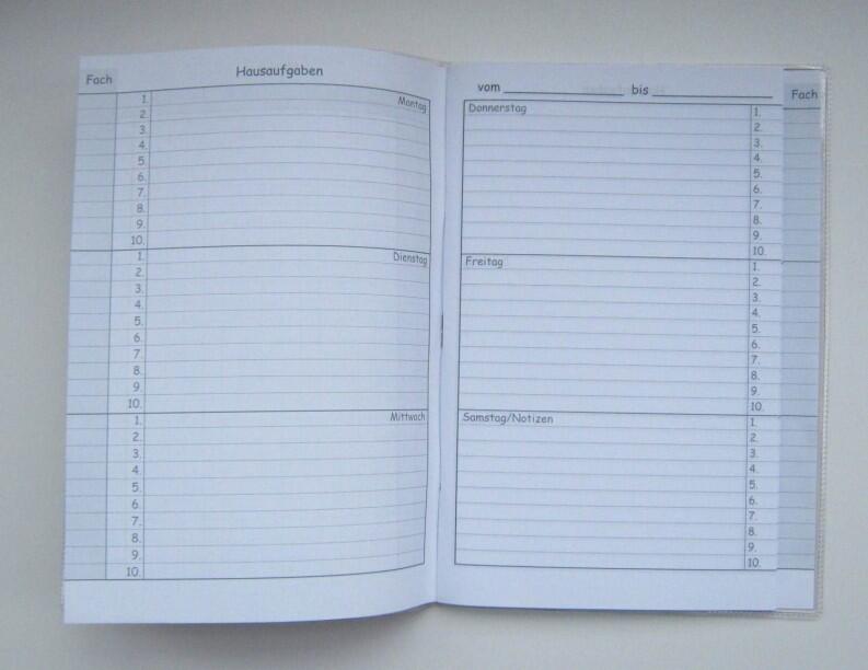 Hausaufgabenheft DIN A5 Tattoo