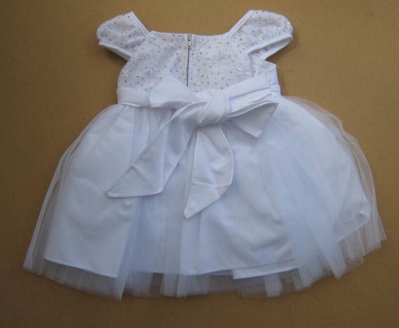 TipTop festliches Babykleid Taufkleid Glamour weiß