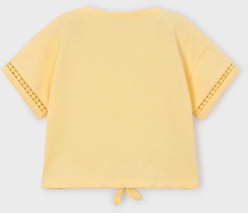mayoral Kinder Mädchen Shirt mit Knotung gelb