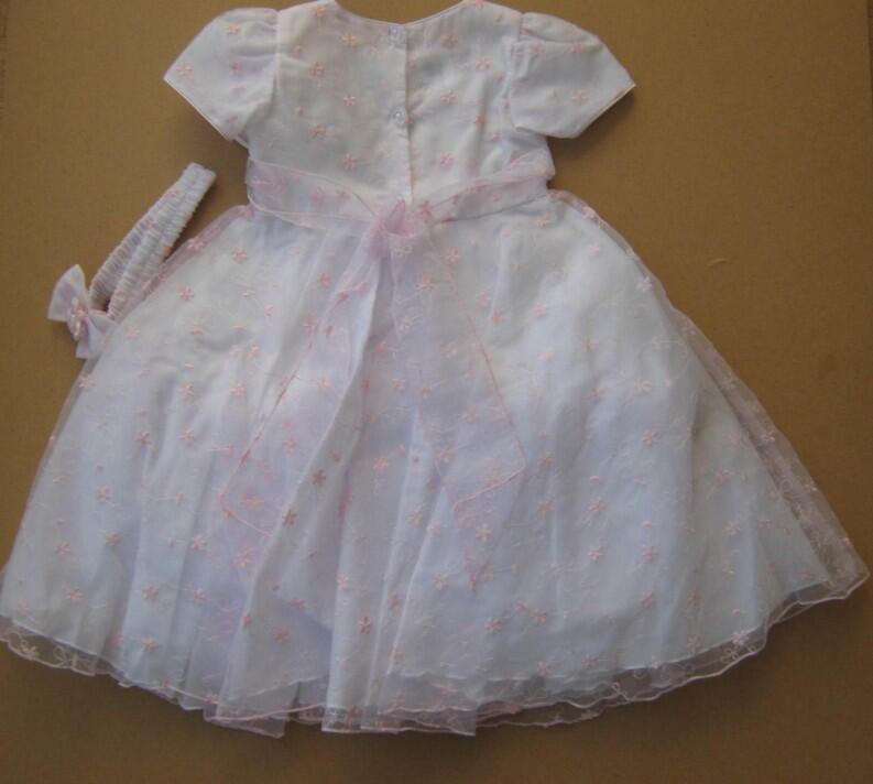 Tip Top festliches Kinder Mädchen Kleid Lilly weiß-rosa