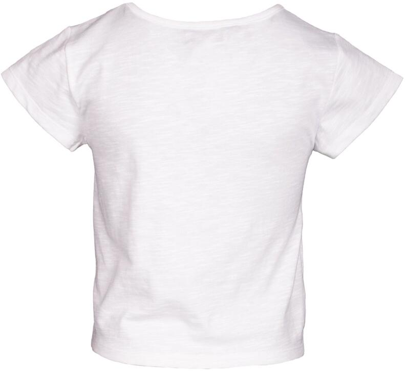 Happy Girls Teens Oberteil mit Glitzerdruck weiß fuchsia