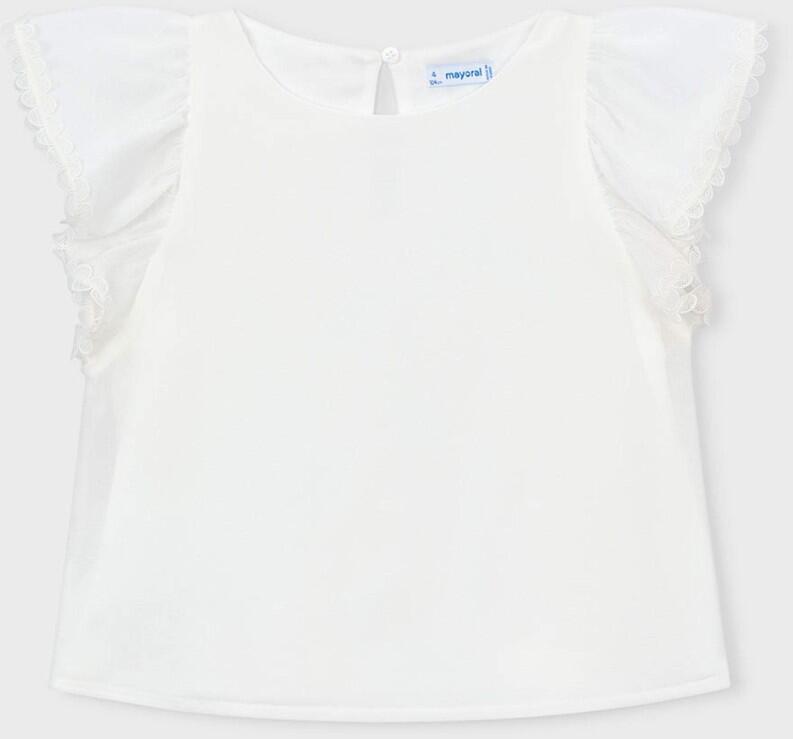 mayoral Kinder Mädchen Bluse Tunika Chiffon ecru