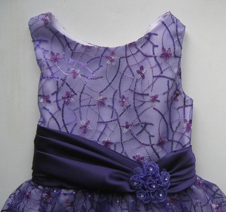 Kinder Kleid festlich Badrieh violett