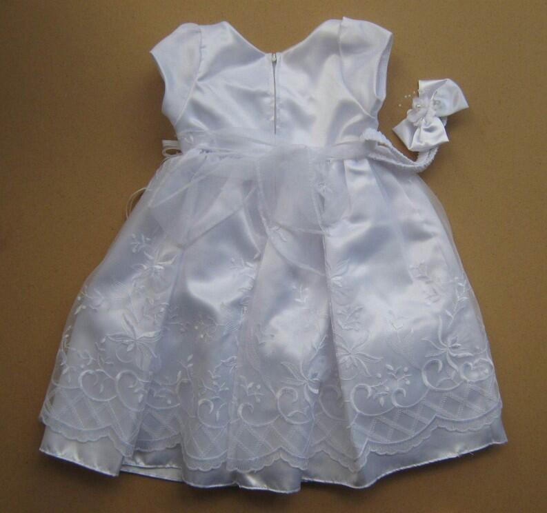 ceci kid festliches Babykleid Taufkleid Maria weiß