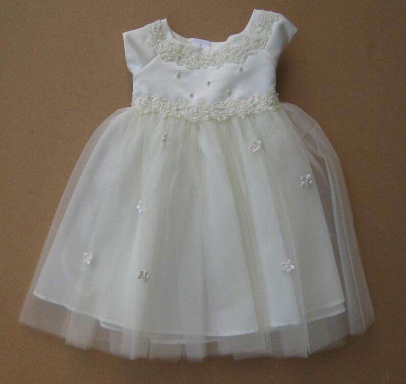 Kid Collection festliches Babykleid Taufkleid Katherina creme