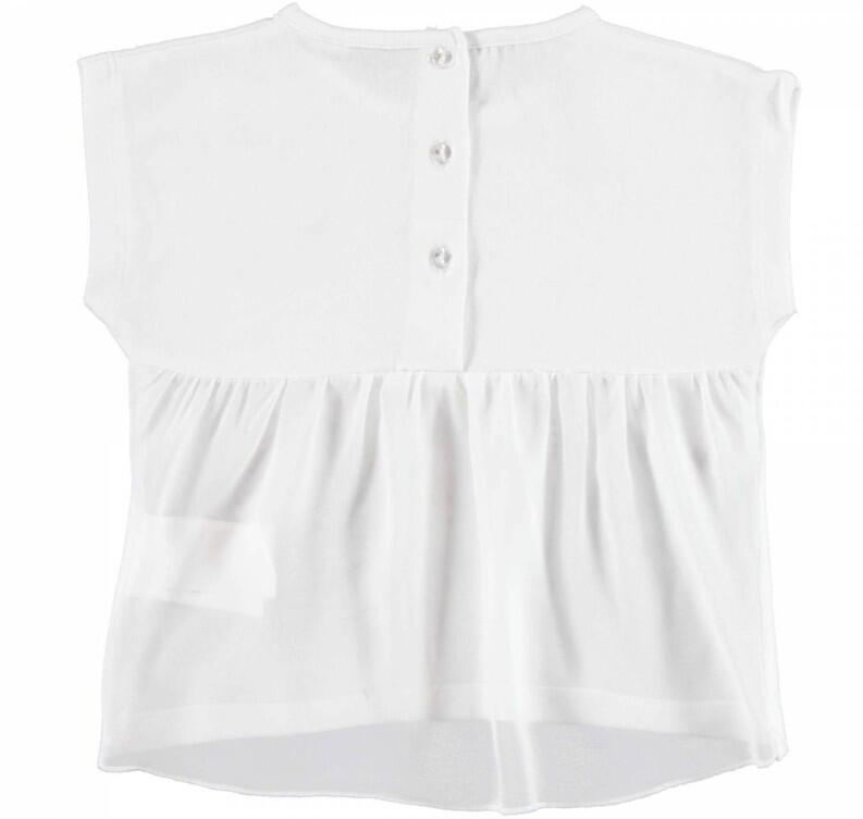 Sarabanda Kinder Mädchen Shirt mit Strass und Blumendruck