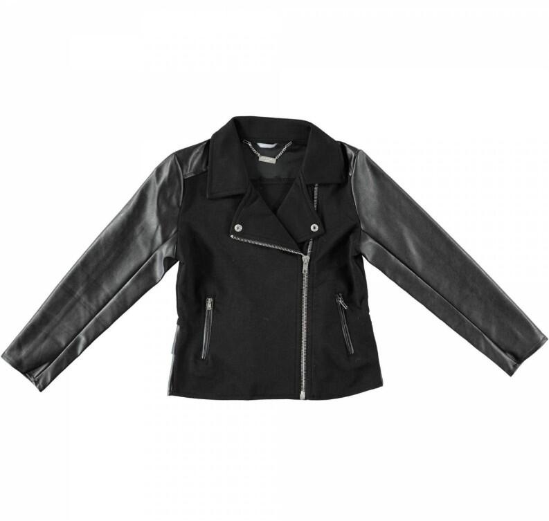 Sarabanda Mädchen Langarm Sweatjacke Materialmix