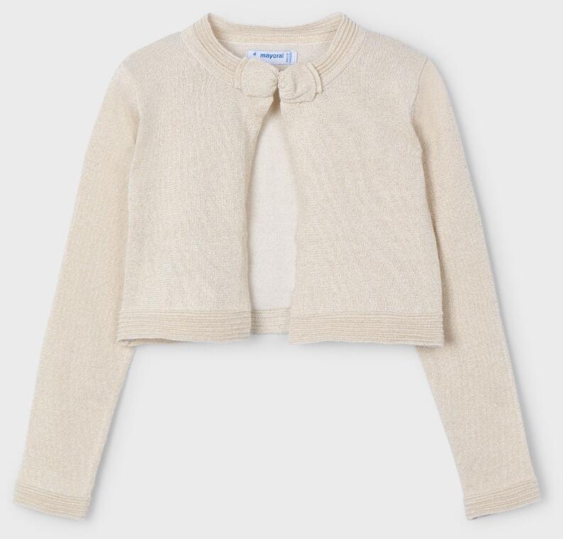 mayoral Mädchen Bolero Gold-Glitzer ecru