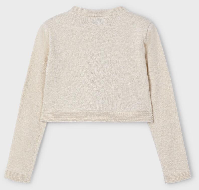 mayoral Mädchen Bolero Gold-Glitzer ecru
