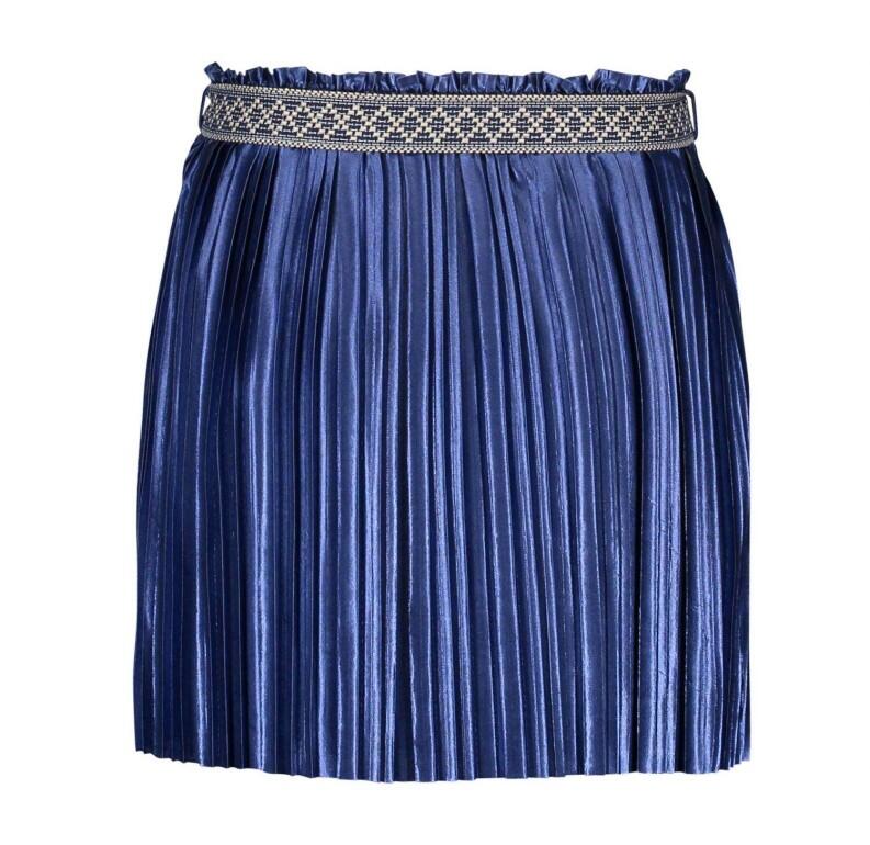 Like Flo Kinder Mädchen Rock Plissee blau