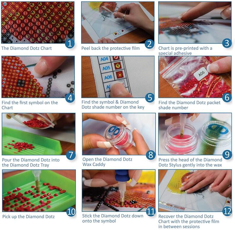 Pracht Diamond Dotz DIY Katze im Schnee