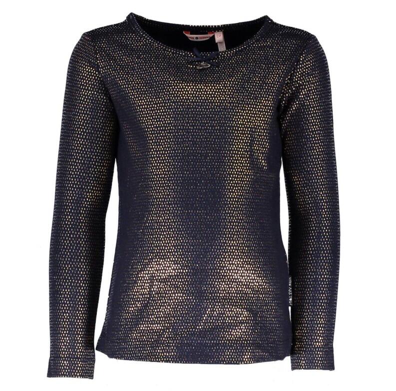 NONO Kinder Mädchen T-Shirt blau-gold