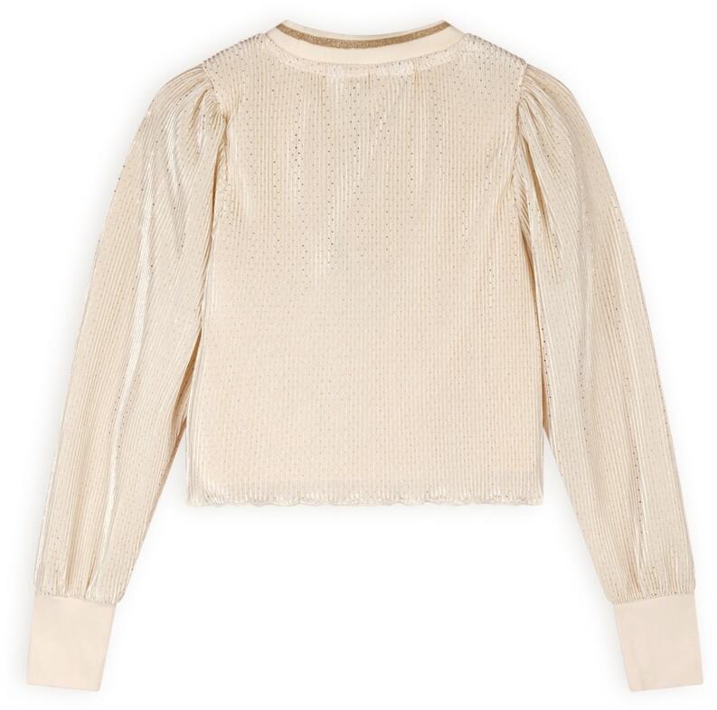 Nono Mädchen Bluse Plissee light gold