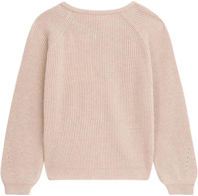 DANAMADE Mädchen Strickjacke Cardigan Raglan Frieda beige