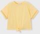 mayoral Kinder Mädchen Shirt mit Knotung gelb
