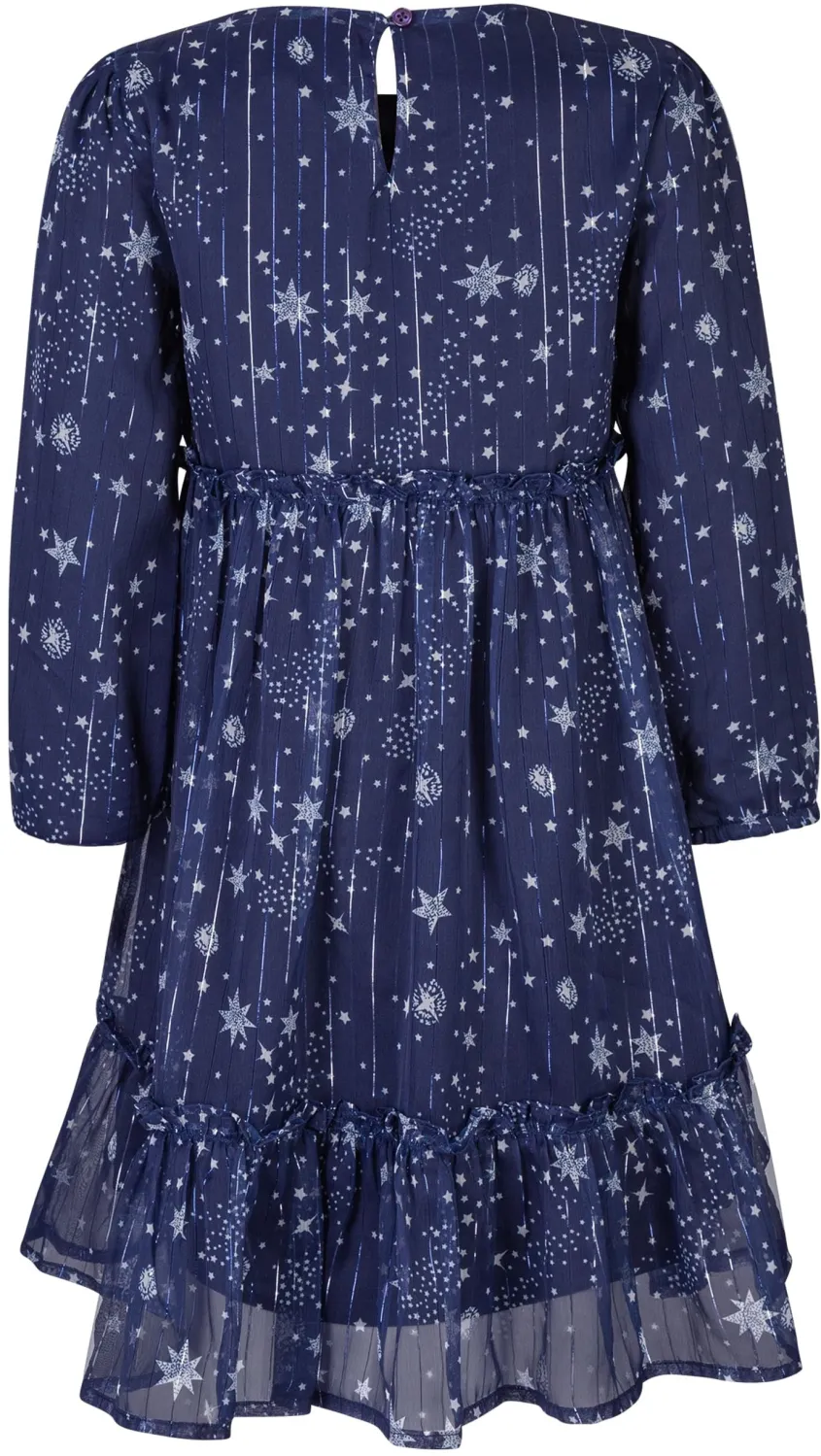 Happy Girls Kinderkleid Mädchenkleid festlich Sterne blau