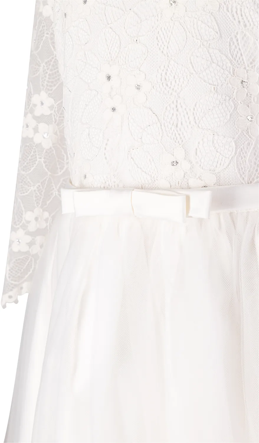 Happy Girls Kommunionkleid Kinderkleid Langarm weiß
