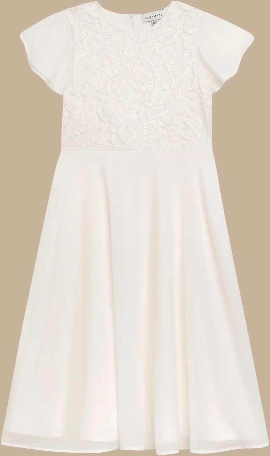DANAMADE Kommunionkleid festliches Kinderkleid Siena ecru