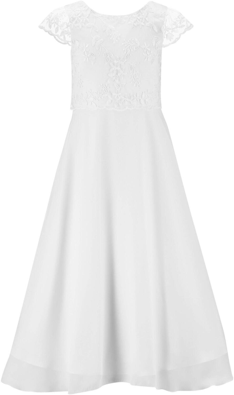 Eisend Girls klassisches Kommunionkleid Xenia wei&szlig;