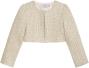 Danamade Teens Mädchen festliche Jacke Bolero Boucle gold
