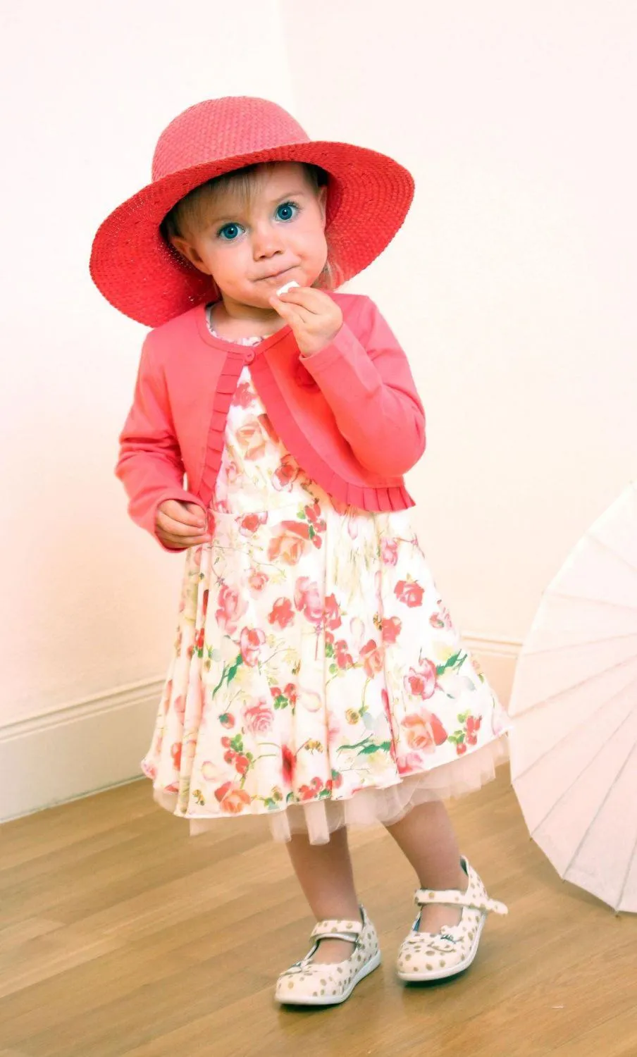 Pezzo Doro Kinder Mädchen Jersey Bolero koralle