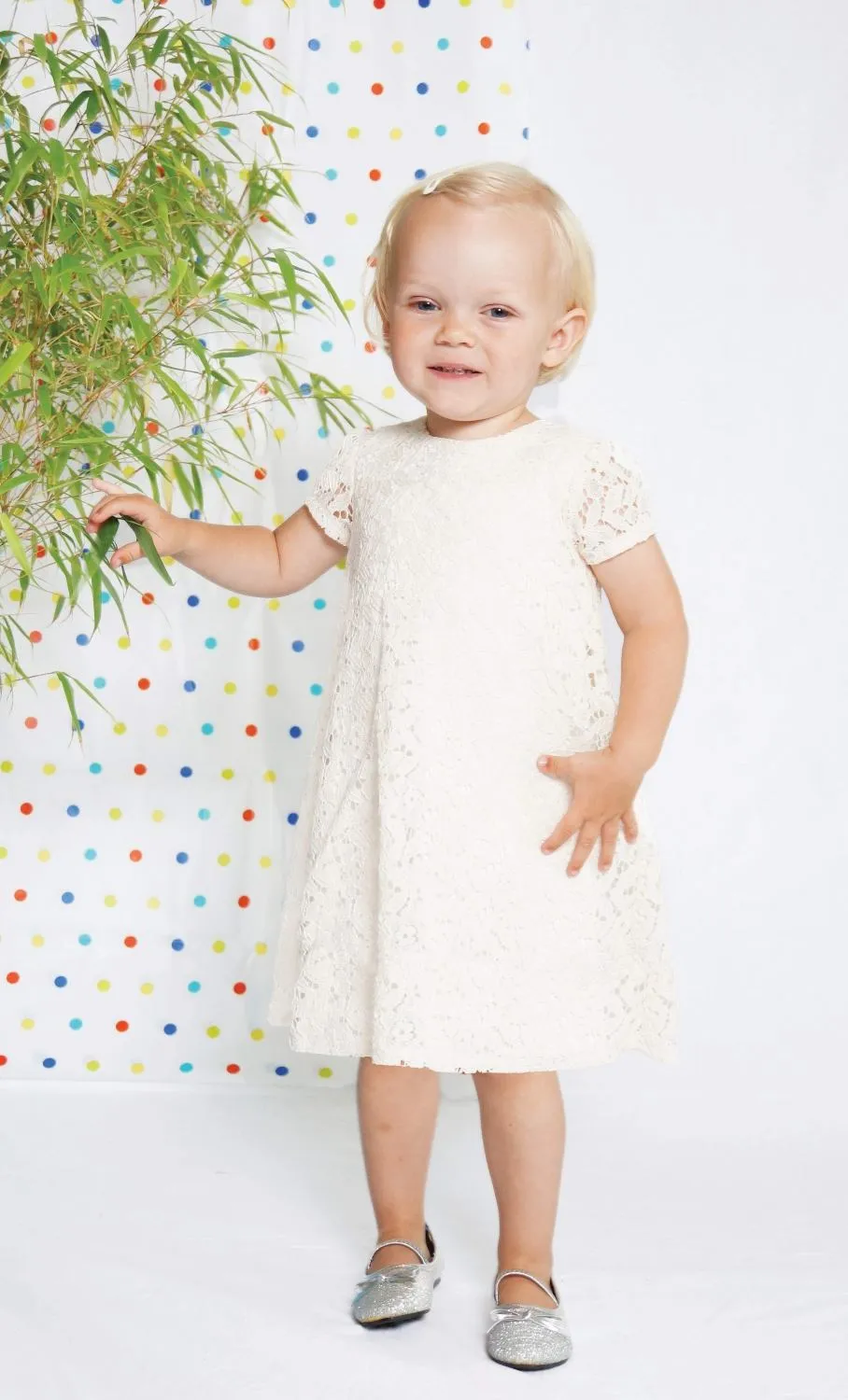 Cadeau festliches Mädchenkleid Babykleid Spitze blau