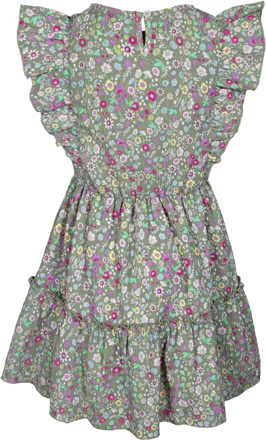 Happy Girls Mädchen Kleid Sommerkleid Blümchen grün