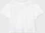 mayoral Kinder Mädchen Bluse Tunika mit Spitze ecru