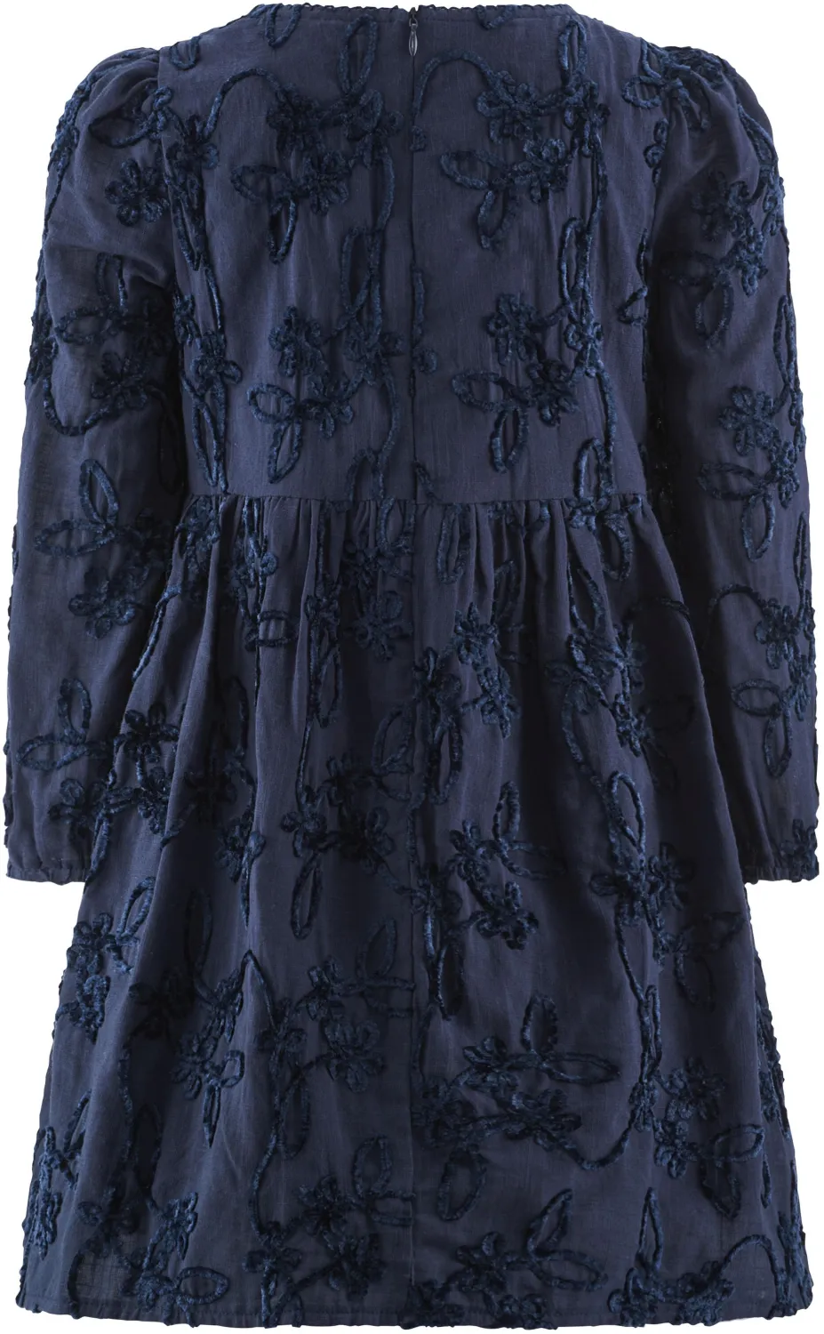 Happy Girls Mädchen Kinder Kleid festlich Floral blau hinten