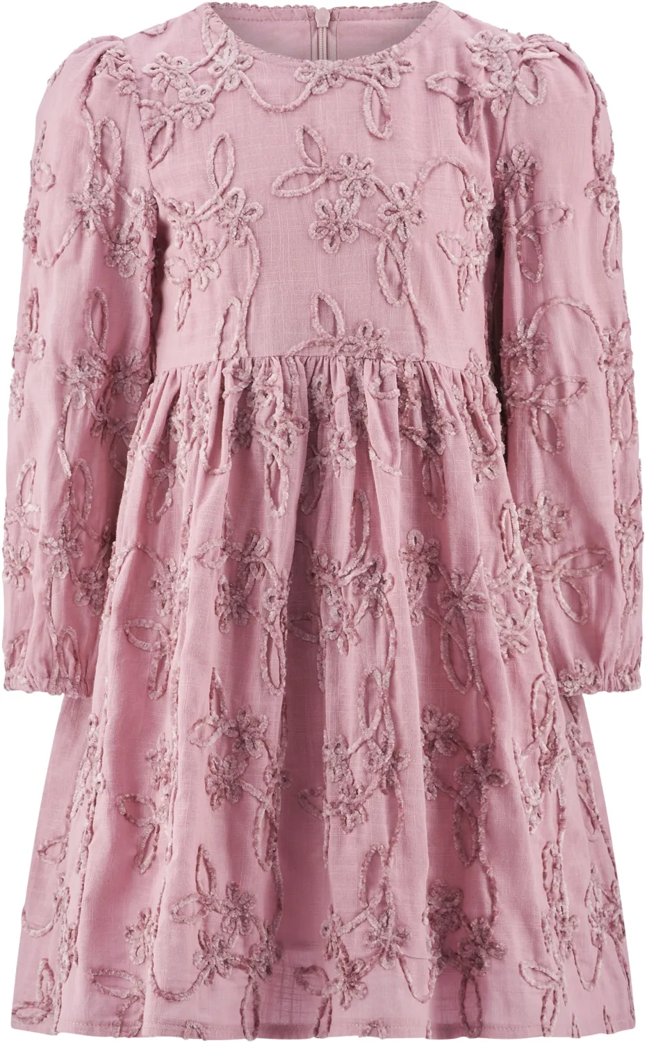 Happy Girls Mädchen Kinder Kleid festlich Floral dusty rose vorn