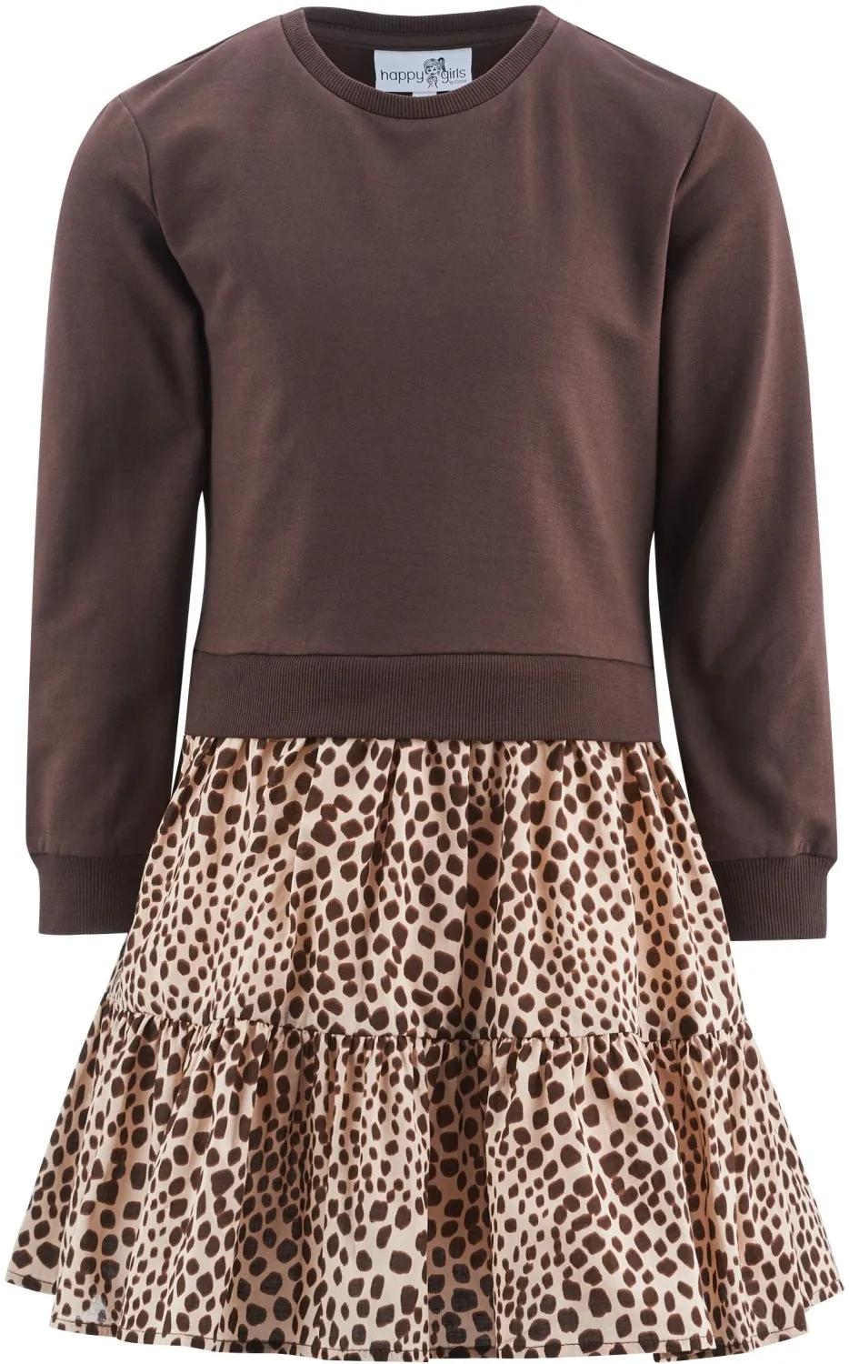 Happy Girls Mädchen Sweat-Kleid braun