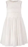 Happy Girls Blumenkind Mädchen Kleid festlich Lochstickerei ecru